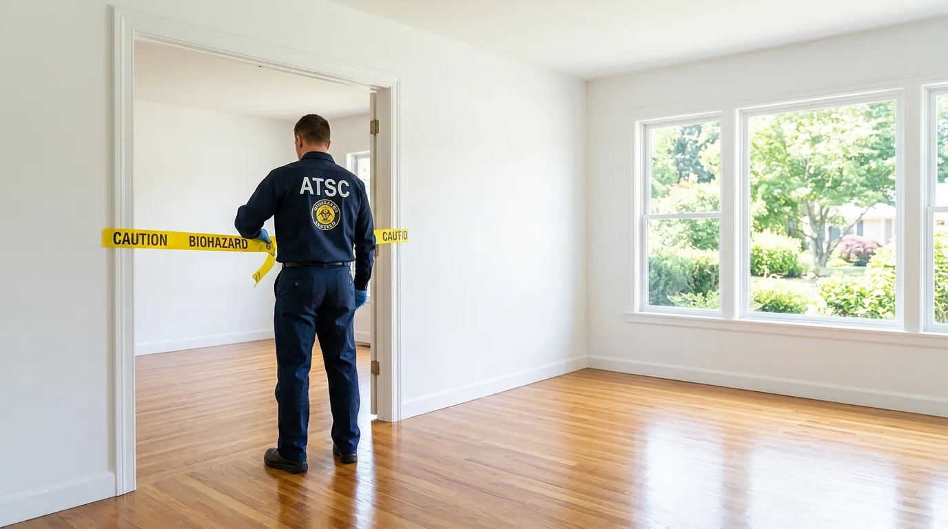 Certified biohazard cleanup crew performing Decomposition Cleanup in Mount Pleasant